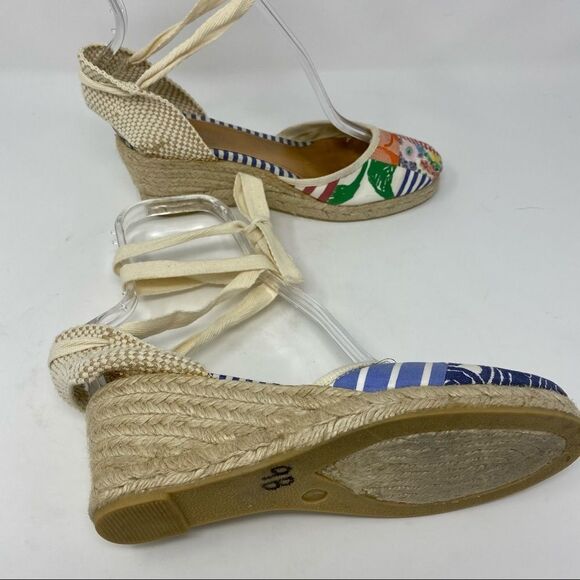 Coach Lace-up Patchwork Espadrilles- Size 7 - Picture 7 of 13